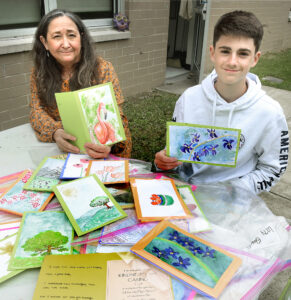 Pictures of emotion: UHS art students craft watercolor cards to nursing facility residents
